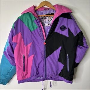 Mikasa Women's Colorblock Ski Jacket - Purple, Pink, Black